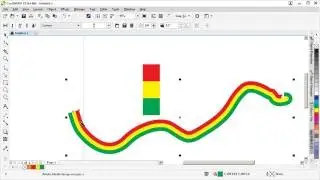 Create a multicolored stripe in CorelDRAW