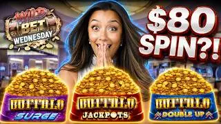 I Bet $80 A SPIN! On Buffalo Triple Power At Choctaw On Wild Bet Wednesday