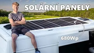 Montujeme Solární Panely na střechu! | Přestavba Dodávky Ducato #ep13