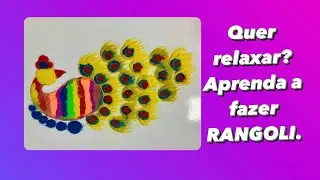 QUER RELAXAR? Aprenda a fazer RANGOLI .