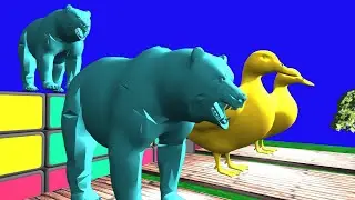 Animal Crossing fountain cartoon || kids cartoon video || kids songs || paint and animals