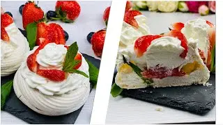 Pavlova with a Strawberry curd Recipe | How to make Pavlova