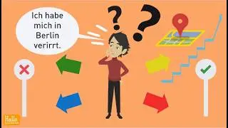 Deutsch lernen mit Dialogen | Ich habe mich in Berlin verirrt! | Wortschatz und Grammatik A1 / A2