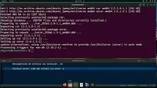Descomprimir archivos .rar en Ubuntu (sin audio)