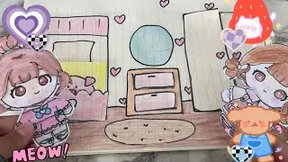🌸 paper surprise  🌸asmr🌸 new bedroom 🧸tutorial !!!asmr