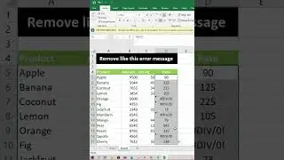How to remove text error in excel | #shorts #tips&tricks #excel