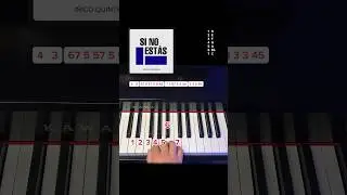 „SI NO ESTAS“ - Easy Piano Tutorial | Melody 