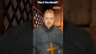 An altar boy goes to confession