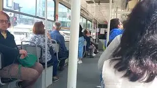 A ride on Tram line 15 from бул. Акад. И. Е. Гешов to пл. Славейков with Tatra T6A2B #3012