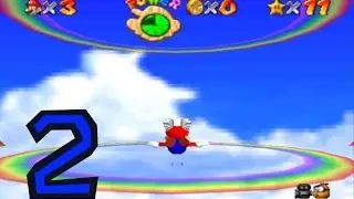 Super Mario 64 - Guide:Wing cap, and Bowser in the dark world (part 2)