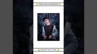 Dark Black And Blue Tone Effect Lightroom Tutorial Video
