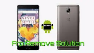 Oneplus 3/3T Frp Remove Solution By Miracle