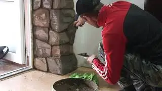 Арка и дверь,имитация дикого камня из бетона ч 2
