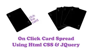 On Click Card Spread Animation Using 