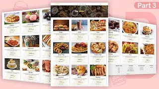 Complete Food & Restaurant Website Design Using | HTML & CSS | PART 3