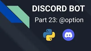 Discord Bot mit Python programmieren | Part 23: @option Decorator | Pycord Tutorial Deutsch