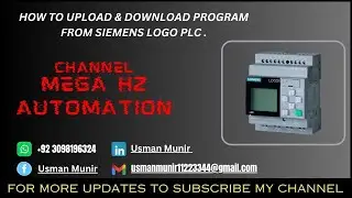 Siemens Logo PLC Upload & Download Program | Step-by-Step Tutorial (Backup & Restore)