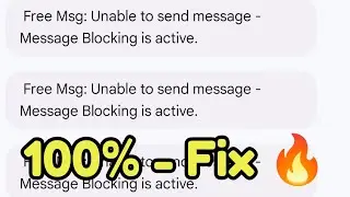 Free Msg: Unable to send message - Message Blocking is active error fix Lyca,Cricket,H20 Wireless