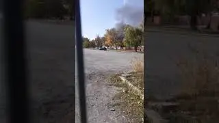 В Шахтах пожар в районе железнодорожного вокзала напугал горожан