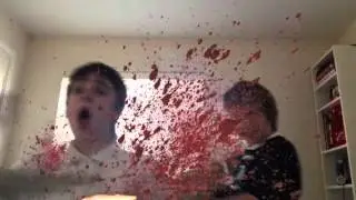 Brother upgraded his nerf gun