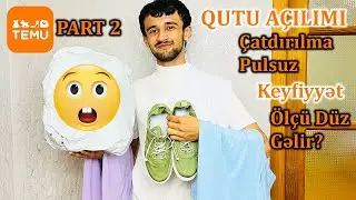 DİV BOYDA TEMU SİFARİŞLƏRİM GƏLDİ | ÇATDIRILMA PULSUZ😱 | Məhsul Keyfiyyətlidir ? | Ölçü Düz Gəldi ?