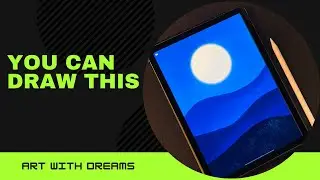 You Can Draw This Landscape | Digital Art In Procreate | Step By Step Tutorials