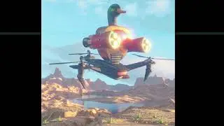 CSG Animation Digital Art ROBOT DUCK