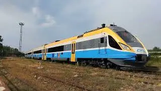Прибытие дизель-поезда D1M-003/004 №822 Яссы-Сокола - Кишинёв.