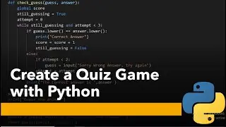 Quiz Application Project in Python