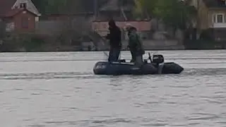 Нарова, Городенки, вываживание и поимка   шуки  весом 11,5 кг весна 2018