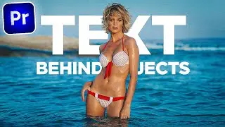How To Add TEXT Behind OBJECTS In Premiere Pro 2023 | Adobe Premiere Pro tutorial