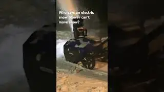 This thing is a beast for its size!  #iowa #snow #electric #snowblower #wildbagderpower #blizzard