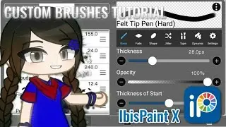 How To Make Custom Brushes in IbisPaint X┃Gacha Stu-Club Tutorial┃