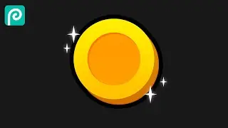 🤑 Make this PHOTOPEA COIN VECTOR with only 3 SHAPES! 💫