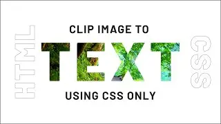 Clip image into text using HTML and CSS