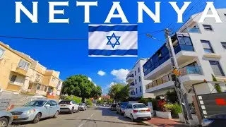 NETANYA 2023 DRIVING IN ISRAEL. CITY TOUR NETANYA