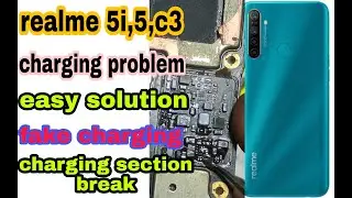 realme 5i charging problem || fake charging || c3 charging ic jumper | realme charging ic jumper way