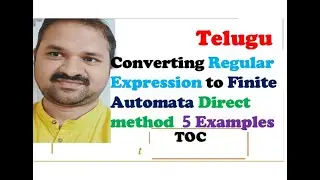 TOC(FLAT) in Telugu | Conversion of Regular expression to Finite Automata using Direct Method Telugu