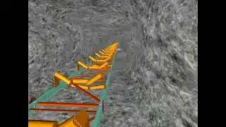3D animation of mining conveyor showing points of underbreak