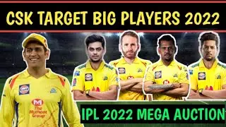 Chennai Super Kings Will Target These Big Players in IPL 2022 Mega Auction