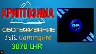 ЗАМЕНА ТЕРМОПРОКЛАДОК И ТЕРМОПАСТЫ Palit GamingPro 3070 /майнинг