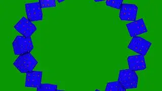 Rolling Dice Animations Green Screen