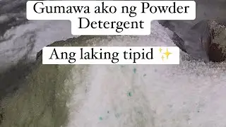 Gumawa ako ng Powder Detergent grabe ang laking tipid ✨