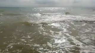Море, пенистые волны, вечер#футажиhd #футажидлявидеомонтажа