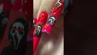 АДСКИЙ КРАСНЫЙ МАНИКЮР #nails #маникюр #обучение #мк #fedyaaa