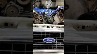 Ford Expedition Снятие ДВС и замена выпускных коллекторов 