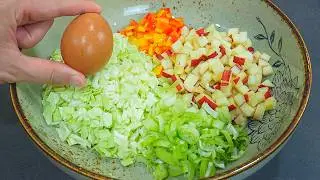 Cabbage, Apple with eggs is better than meat! TOP🔝2 Simple, Easy and delicious cabbage recipes