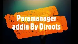 How to manage parameters in revit by paramanager || Paramanager || Diroots 