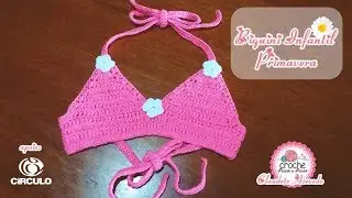 Spring Crochet Bikini for Kids by Claudete Azevedo (top)