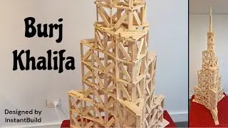 Epic 12-Story Burj Khalifa Built from Kapla Blocks!